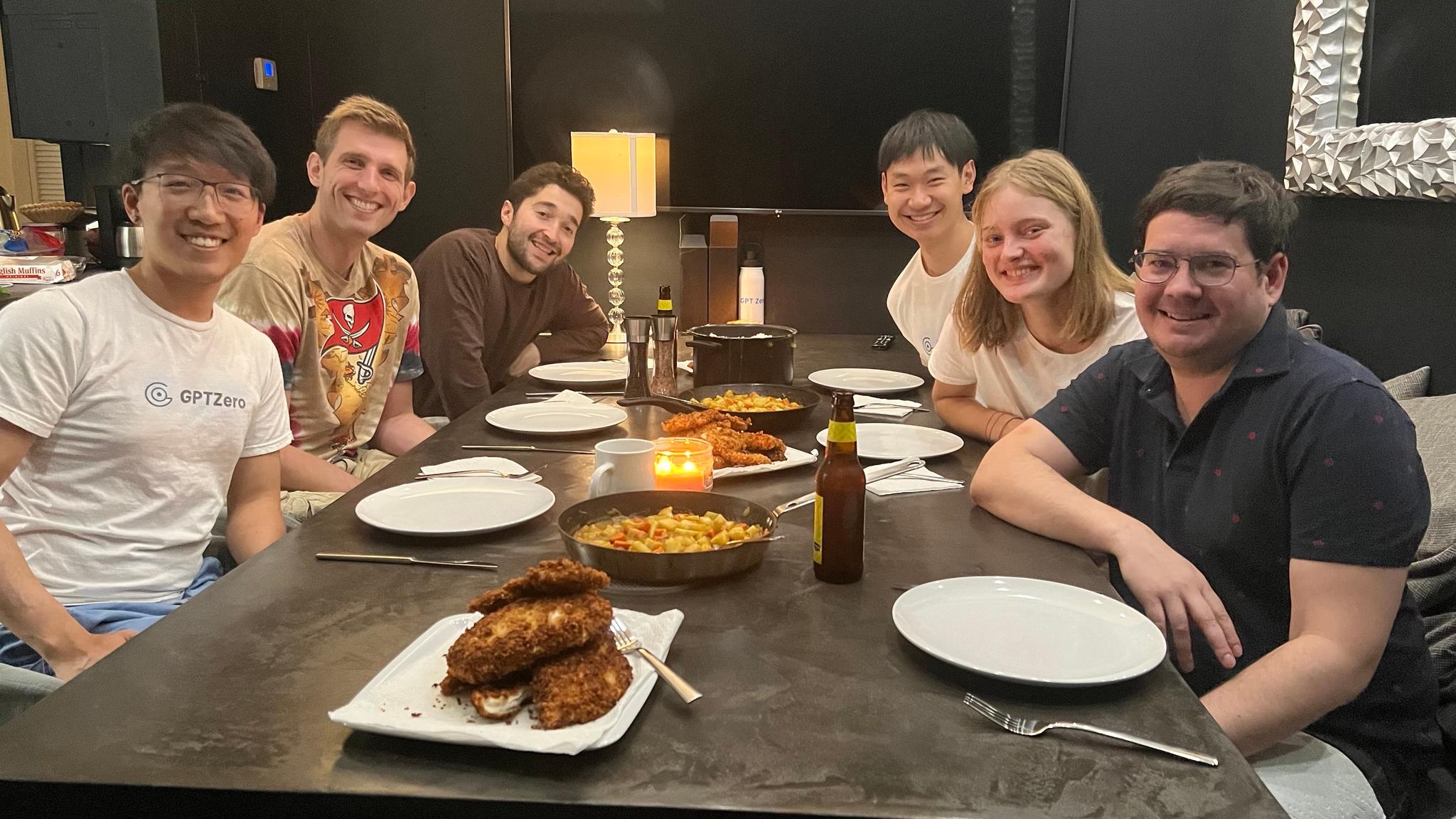 GPTZero team at an offsite in Miami