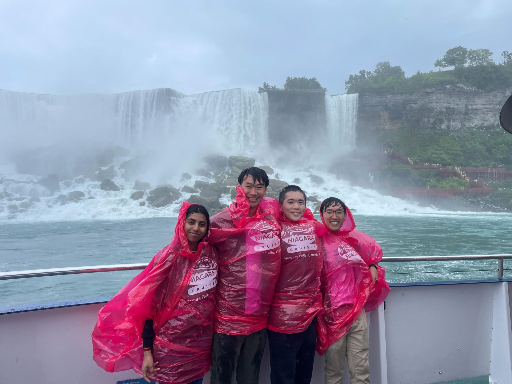 GPTZero team at an offsite at Niagara Falls
