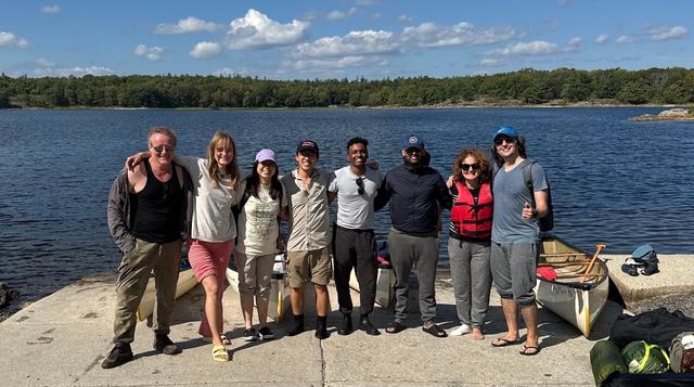 GPTZero team at an offsite