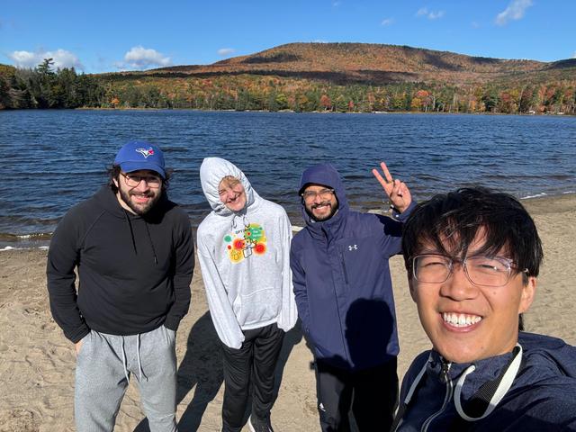 GPTZero team at an offsite in Hudson Valley