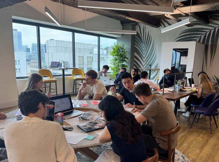 GPTZero team at an offsite in Toronto